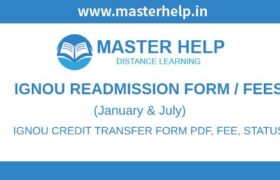 IGNOU Re-admission Form fees