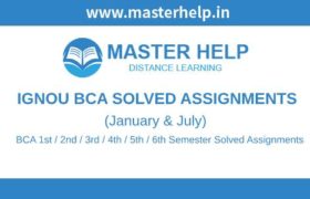 Ignou BCA Solved Assignments