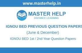 IGNOU BED Question Papers