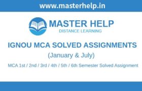 Ignou MCA Solved Assignments