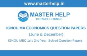 IGNOU MEC Question Papers