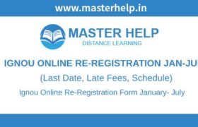 IGNOU Online Re-Registration