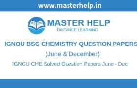 IGNOU BSC Chemistry Question Papers