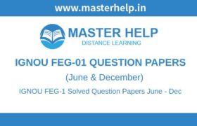 IGNOU FEG-1 Question Papers