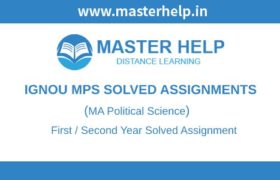 Ignou MPS Solved Assignment