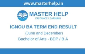 Ignou BA Term End Result