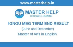 Ignou MEG Term End Result