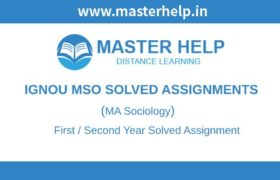 Ignou MSO Solved Assignment