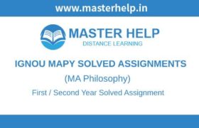 Ignou MAPY Solved Assignment
