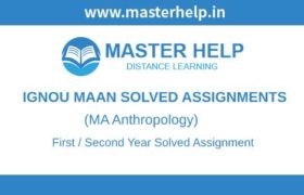 Ignou MAAN Solved Assignment