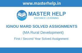 Ignou MARD Solved Assignment