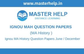 Ignou MA History Question Papers