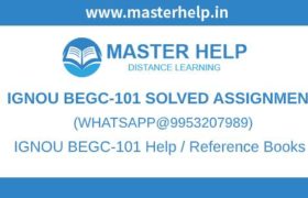 Free IGNOU BEGC101 Assignment