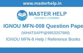 IGNOU MFN-8 Question Paper