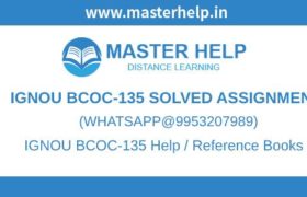 IGNOU BCOC135 Assignment