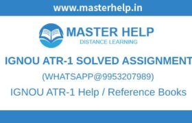 ATR-1 Solved Assignment