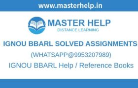 IGNOU BBARL Assignments