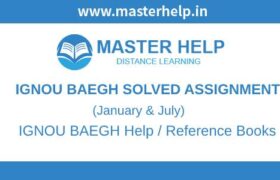 IGNOU-BAEGH- Assignment